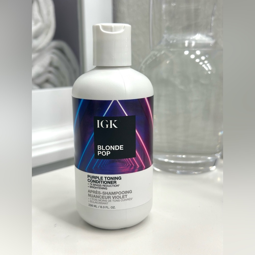 IGK Blonde Pop - Purple Toning Conditioner 8oz SEALED
